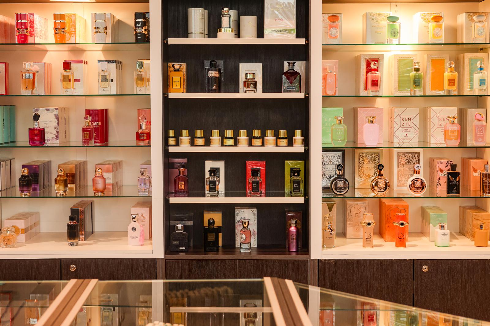 Présentoir de parfums